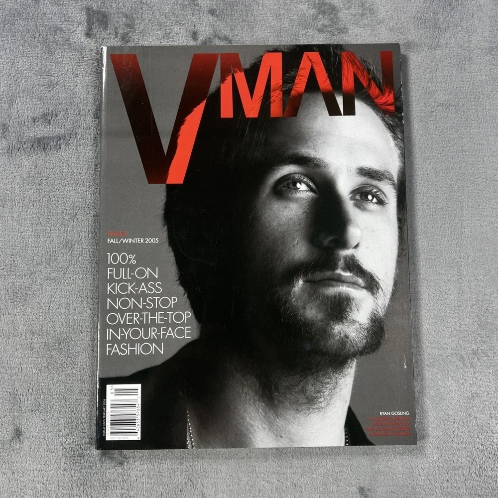 Vintage‎ VMAN Magazine Ryan Gosling Issue 5 Mens Luxury Collector Fashion 2005